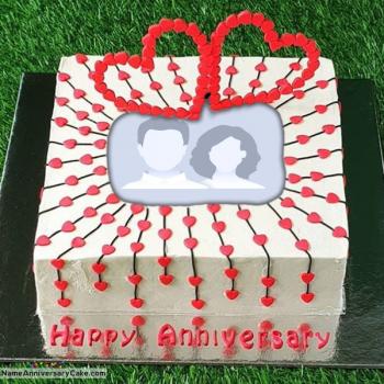 Anniversary Cake With Photo