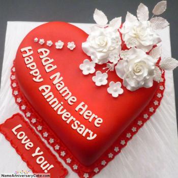 Anniversary Cake With Name