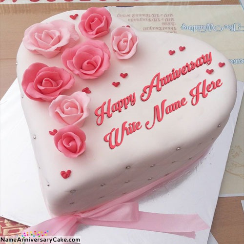 Generate Anniversary Cake With Name and Pic