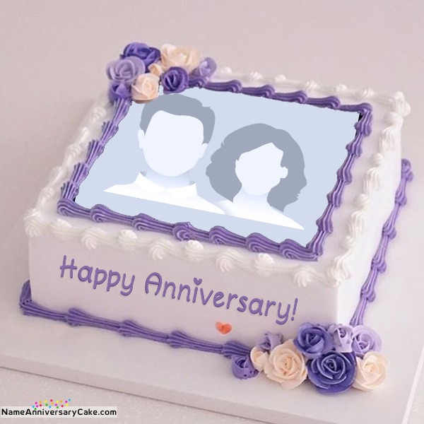 Write name on anniversary cake and send it to friends
